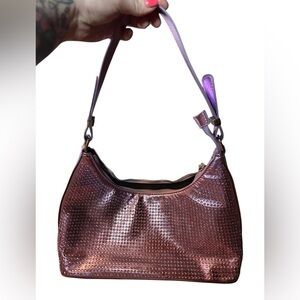 2/$15 skinny dip “take me with you” y2k purple sequin tote